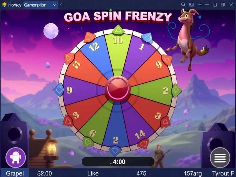 Goa Spin Frenzy Game Interface